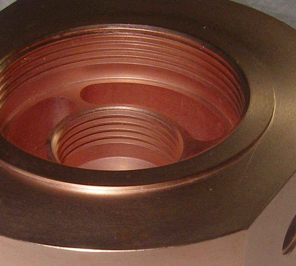 copper on titanium